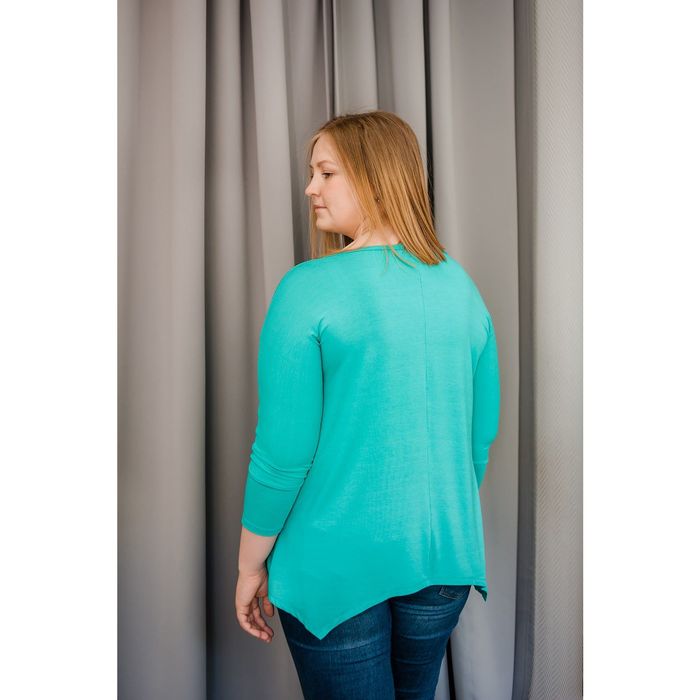 Туника женская Vera Nicco, размер 52 (2XL), рост 168 см, цвет ментол (арт. 1605 С+)