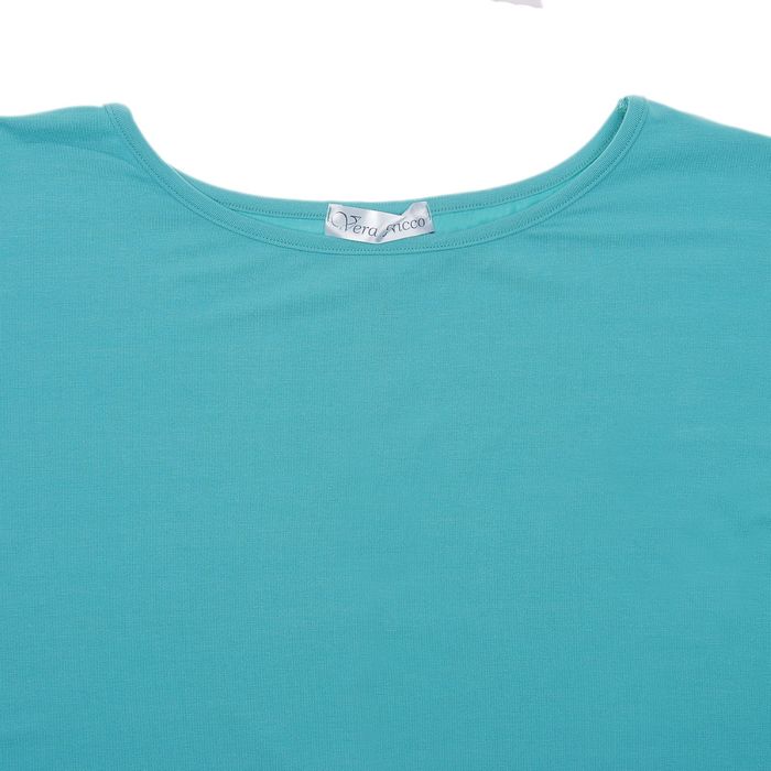 Туника женская Vera Nicco, размер 52 (2XL), рост 168 см, цвет ментол (арт. 1605 С+)