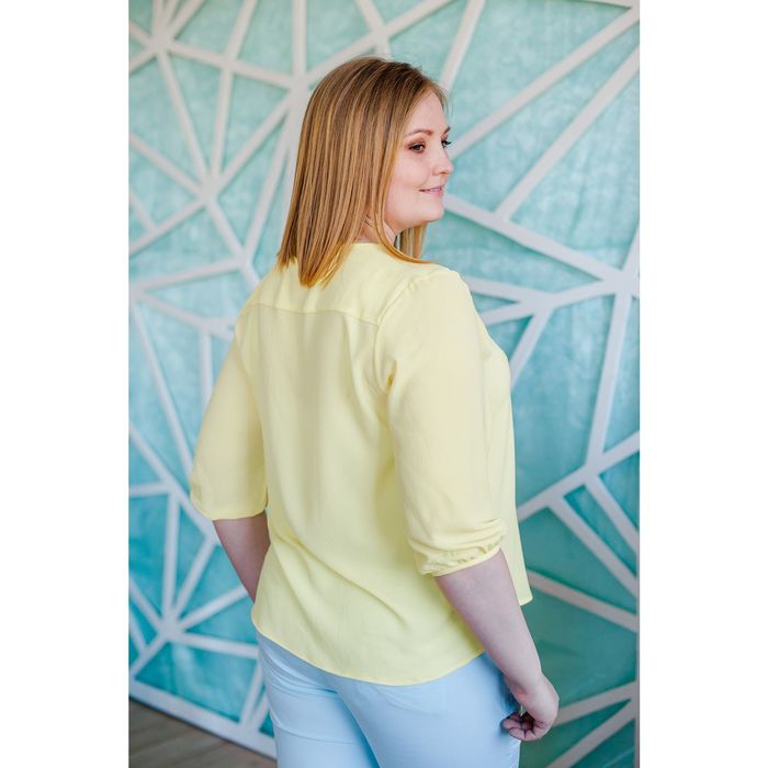 Блуза женская Vera Nicco 1596, размер 48(L), рост 168, цвет желтый