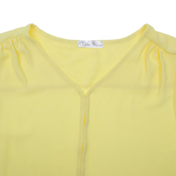 Блуза женская Vera Nicco 1596, размер 48(L), рост 168, цвет желтый