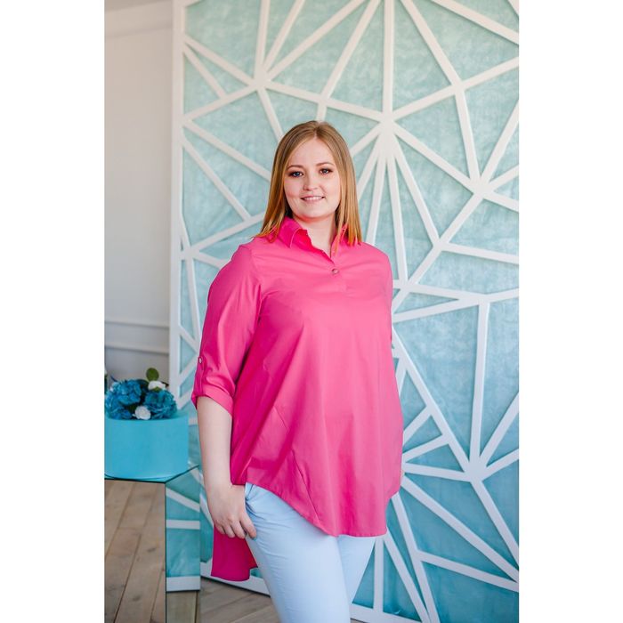 Блузка женская Vera Nicco, размер 52 (2XL), рост 168 см, цвет азалия (арт. 1677 С+)