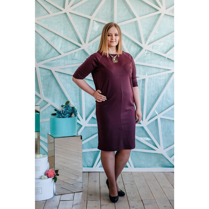 Платье женское Vera Nicco 1673, размер 48 (L), рост 168 см, цвет бордовый