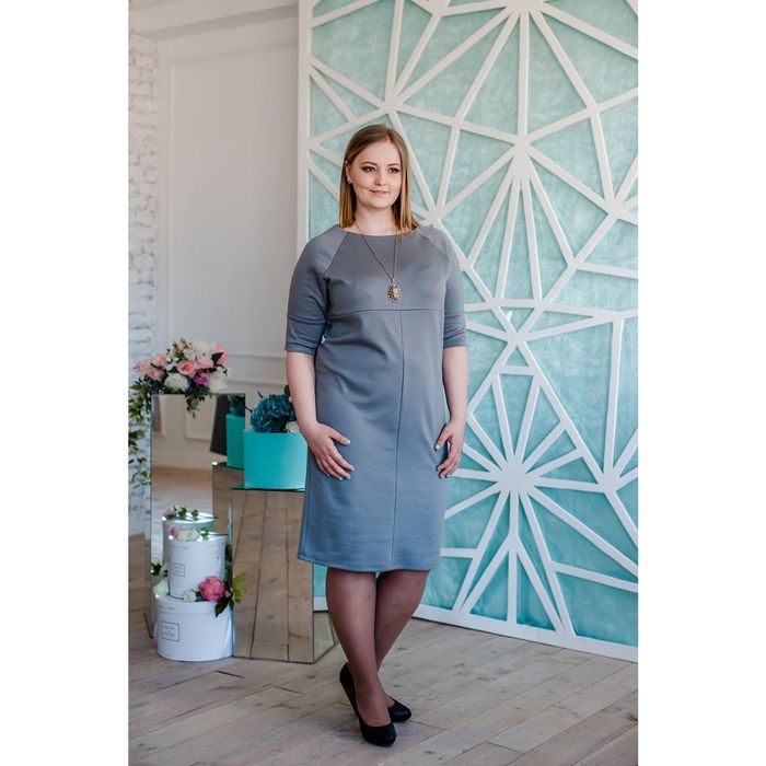 Платье женское Vera Nicco 1673, размер 48(L), рост 168, св.серый