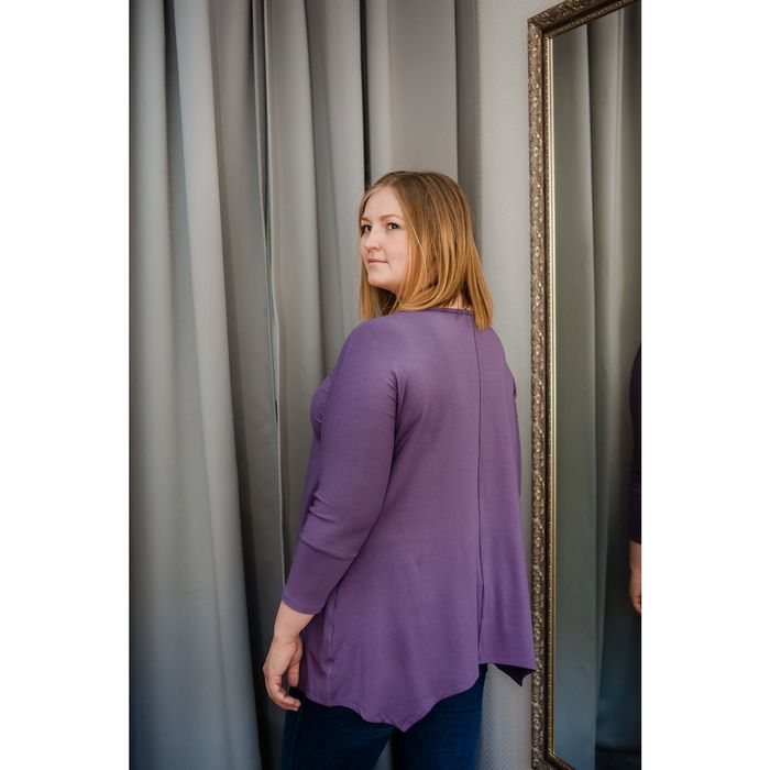 Туника женская Vera Nicco, размер 56 (4XL), рост 168 см, цвет лаванда (арт. 1605 С+)