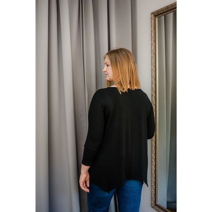 Туника женская Vera Nicco, размер 50 (XL), рост 168 см, цвет чёрный (арт. 1605 С+)