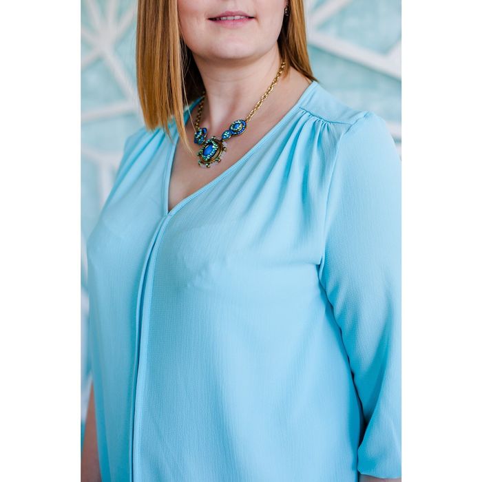 Блуза женская Vera Nicco 1596, размер 48(L), рост 168, цвет св.голубой