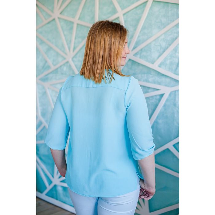 Блуза женская Vera Nicco 1596, размер 48(L), рост 168, цвет св.голубой