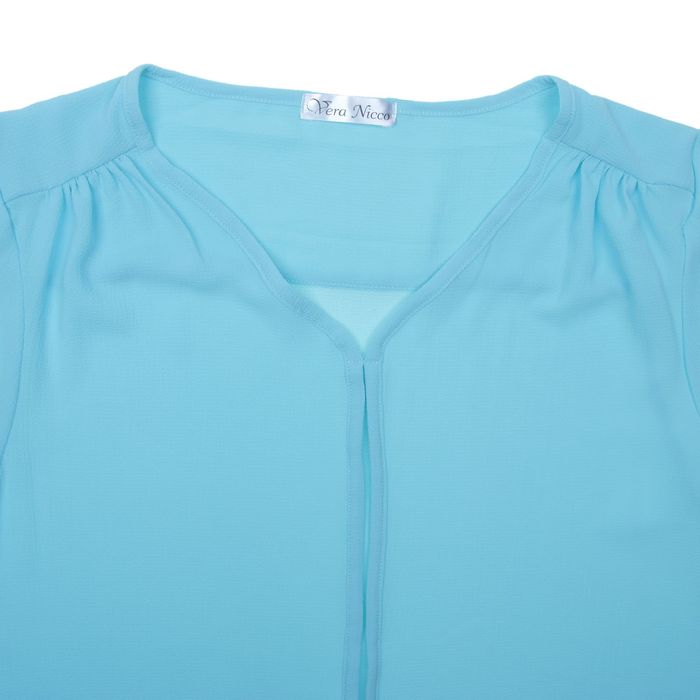 Блуза женская Vera Nicco 1596, размер 48(L), рост 168, цвет св.голубой