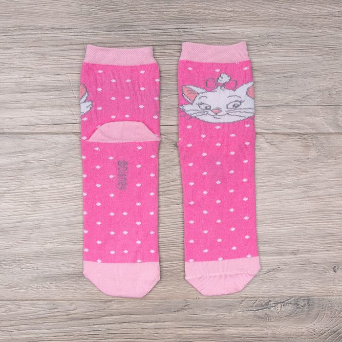Носки детские "Горошек", Кошечка Мари, 20-22 см, 10-12 лет, 80% хлопок, 17% полиамид, 3% эластан