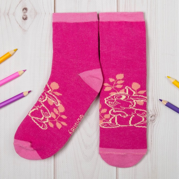 Носки детские "Топотун", Бемби, 14-16 см, 2-3 года, 80% хлопок, 17% полиамид, 3% эластан