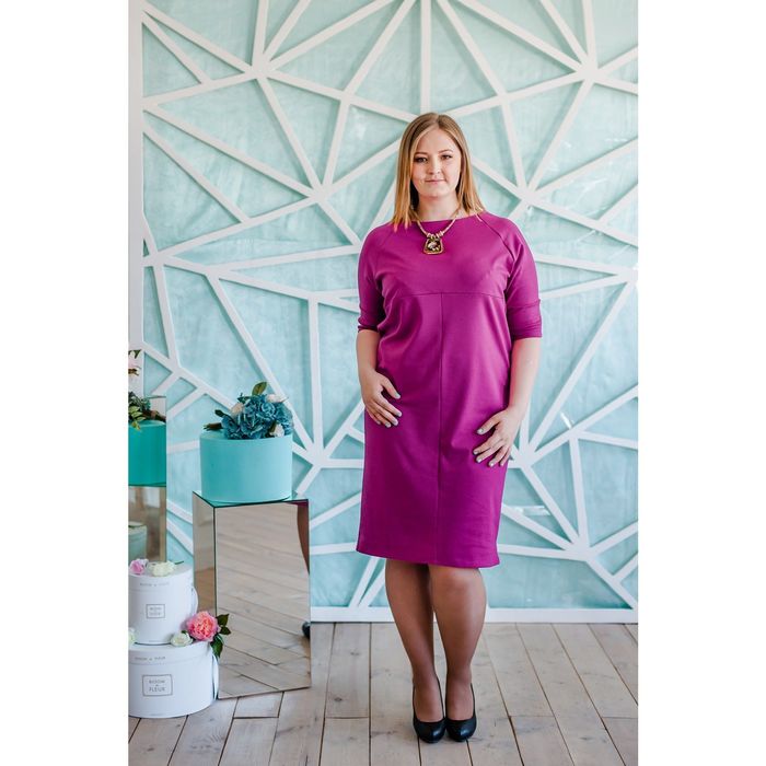 Платье женское Vera Nicco 1673 С+, размер 50 (XL), рост 168 см, цвет розовый