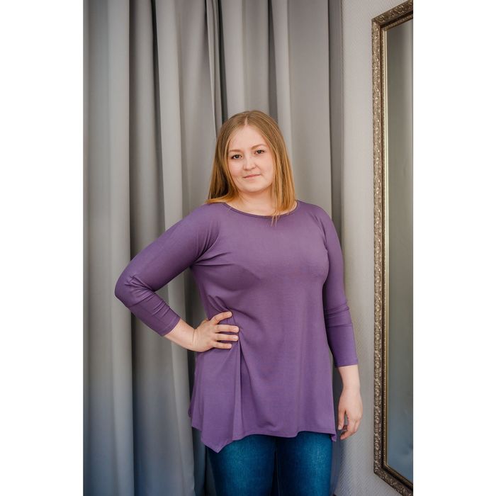 Туника женская Vera Nicco, размер 54 (3XL), рост 168 см, цвет лаванда (арт. 1605 С+)