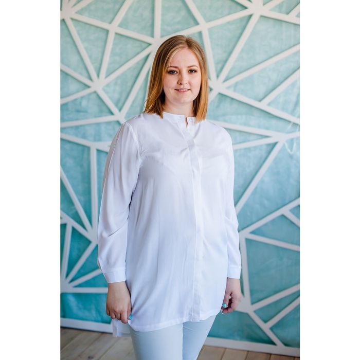 Блузка женская Vera Nicco, размер 50 (XL), рост 168 см, цвет молочный (арт. 1552 С+)