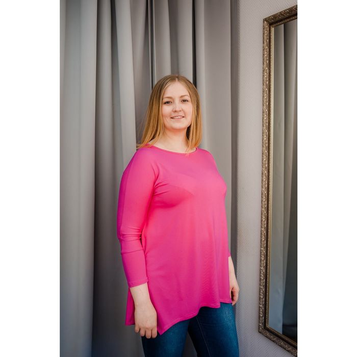Туника женская Vera Nicco, размер 56 (4XL), рост 168 см, цвет азалия (арт. 1605 С+)
