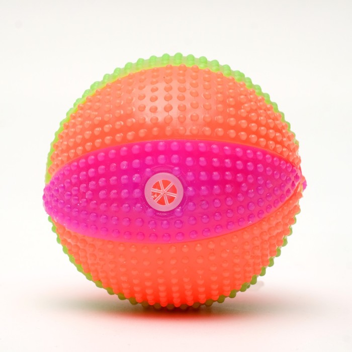 фото Мячик светящийся для собак "цирковой", tpr, 6,5 см, микс цветов пижон