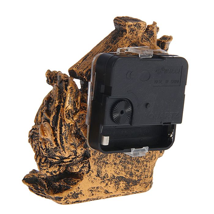 Часы настольные серия Полистоун. Птицы. Курочки 10,5*11,5см