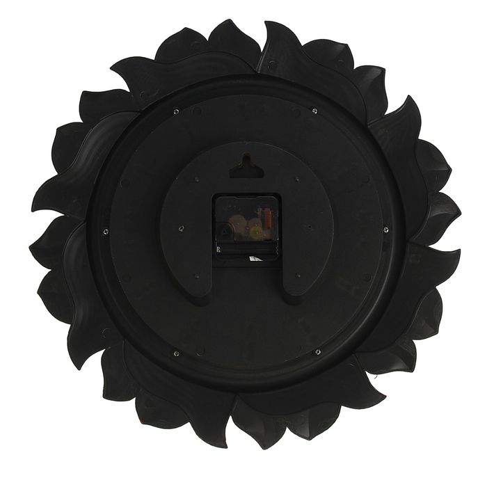 Часы настенные круглые "Тёмное солнце", d=40 см, циферблат бежевый