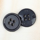 Пуговица, 4 прокола, 18 мм, цвет серый