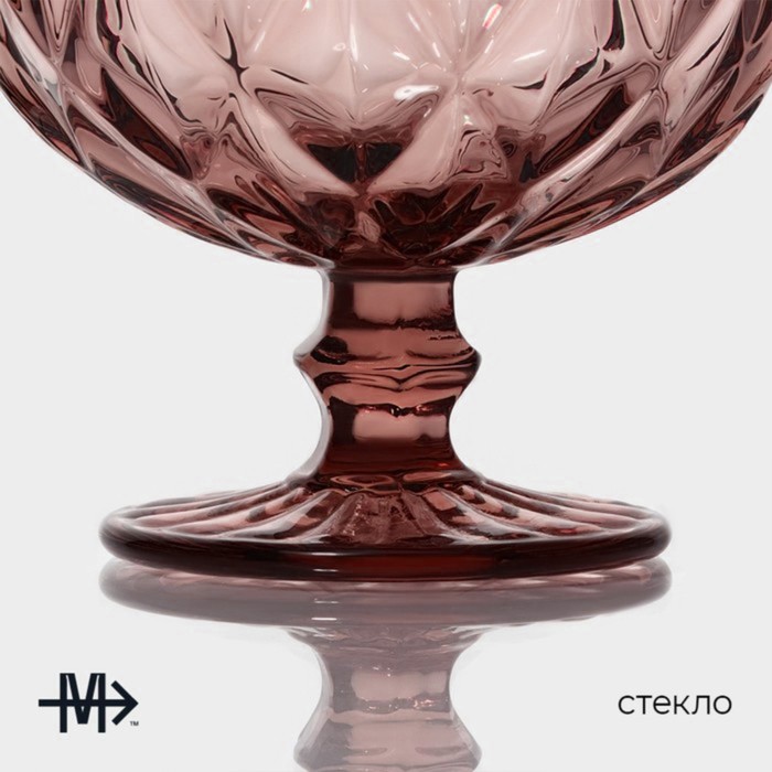 Креманка Magistro «Круиз», 350 мл, d=12 см, цвет розовый