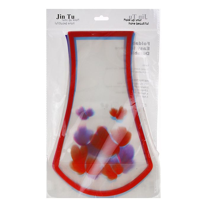 Ваза пластиковая складная "Рисунок", МИКС