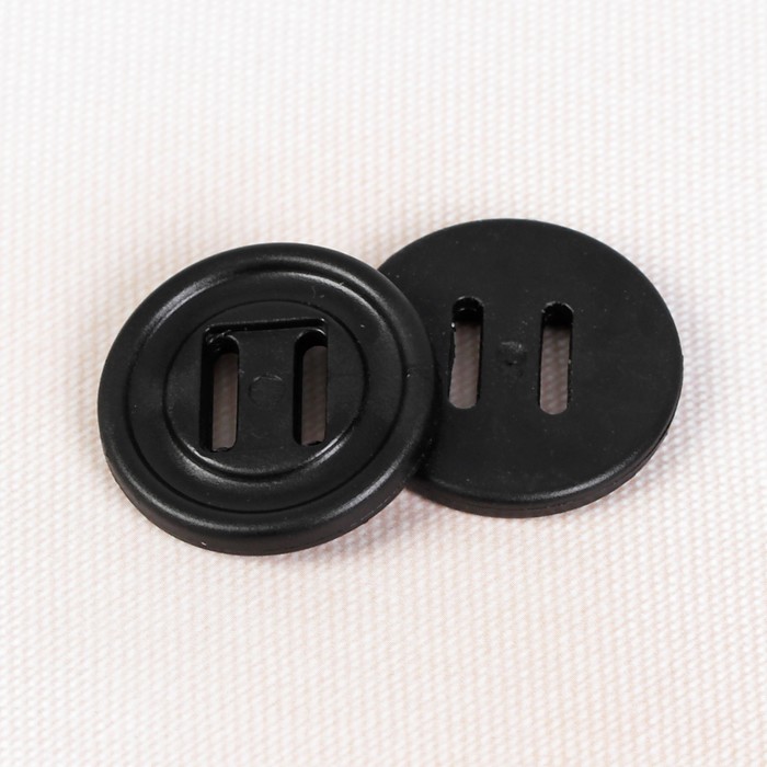 Пуговица "Канада", 28 мм, цвет чёрный