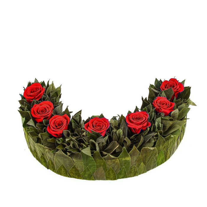 Декоративная композиция "Дэми", 32 х 19 х 9 см, красный