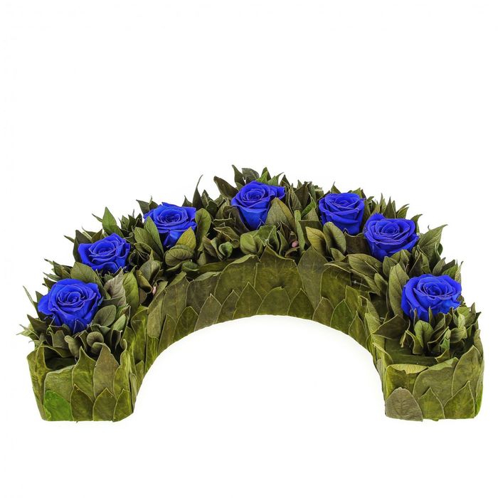 Декоративная композиция "Дэми", 32 х 19 х 9 см, синий