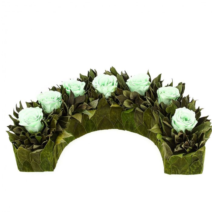 Декоративная композиция "Дэми", 32 х 19 х 9 см, зеленый