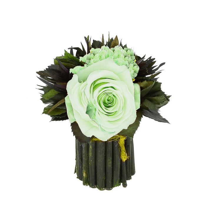 Декоративная композиция "Нежное очарование", 12,5 х 12,5 х 14 см, фисташковый