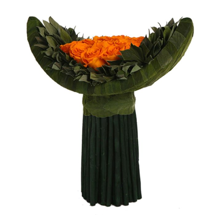 Декоративная композиция "Курвед", 30 х 16 х 28,5 см, оранжевый