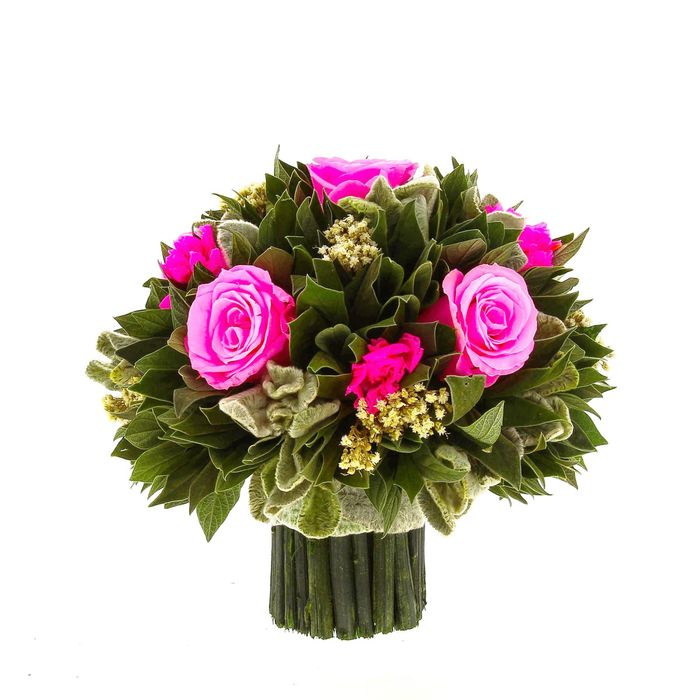 Декоративная композиция "Чистец", 18 х 18 х 18,5 см, розовый