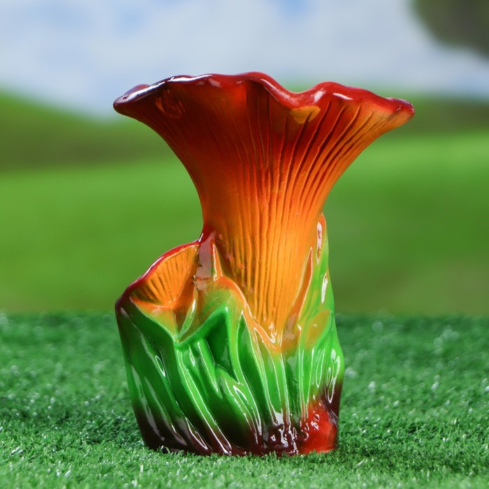 Садовая фигура "Гриб рыжик" глянец