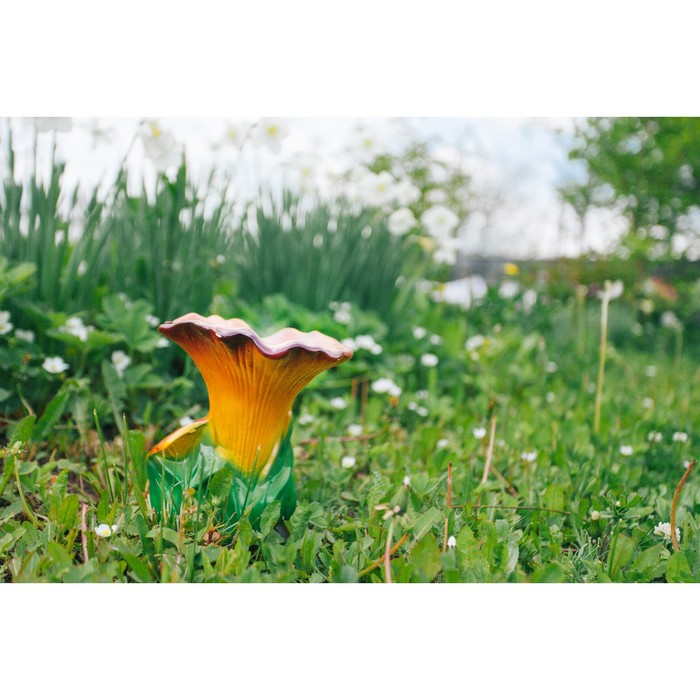 Садовая фигура "Гриб рыжик" глянец