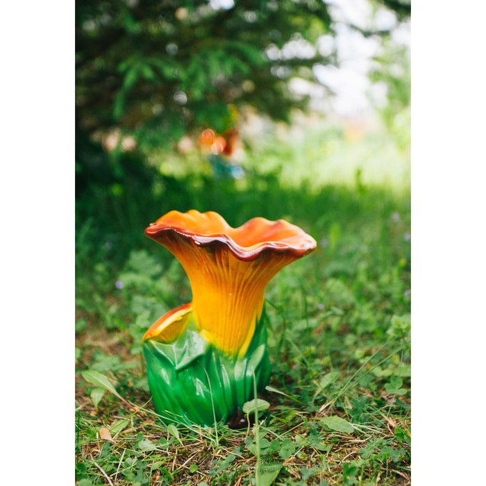 Садовая фигура "Гриб рыжик" глянец