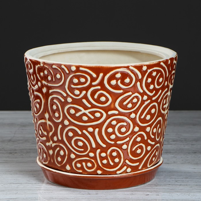 Кашпо "Серпантин" шамот, 3,5 л