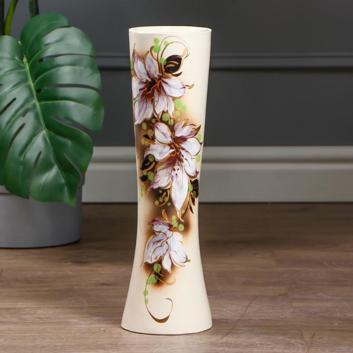 Ваза "Марика-Росса" кленовый лист, золото