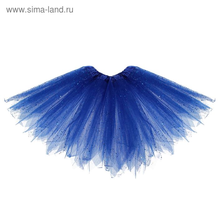 Карнавальная юбка Блеск 3-х слойная 4-6 лет цвет синий 299₽