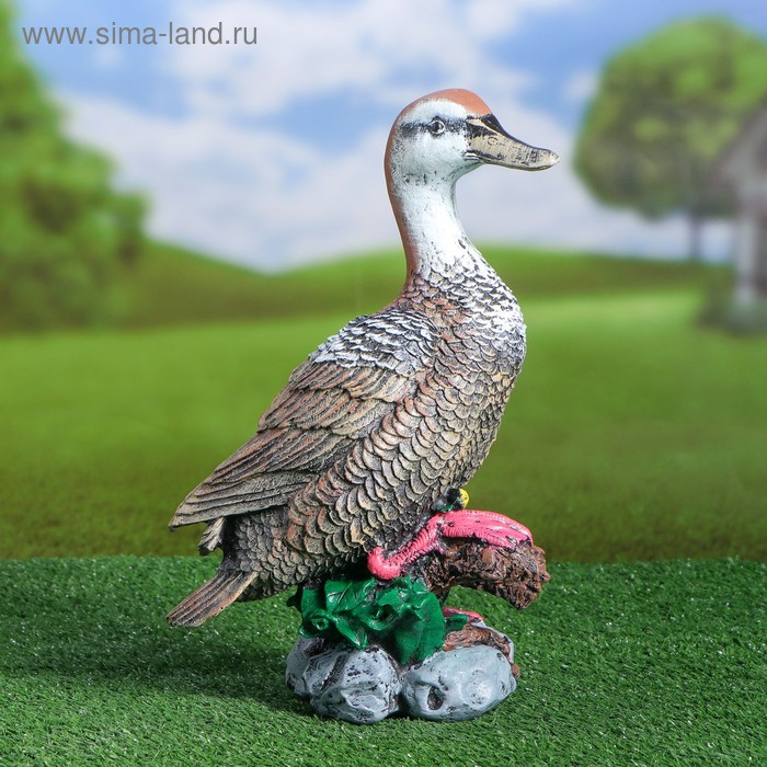 

Садовая фигура "Утка", цветная, гипс, 33 см