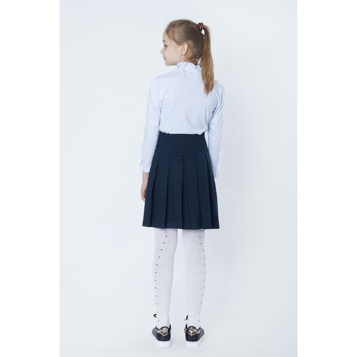 Юбка для девочек, рост 140-146 см, возраст 10 лет, цвет синий
