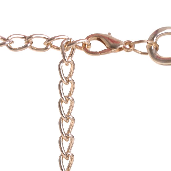 Колье "Цветение", цвет небесно-голубой в золоте