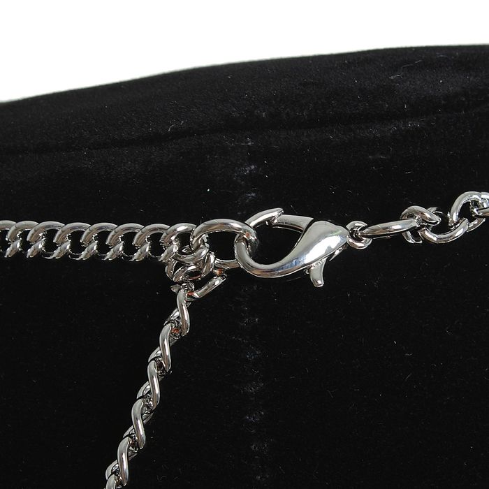 Набор 2 предмета: серьги, колье "Цветочная полянка", цвет синий в серебре