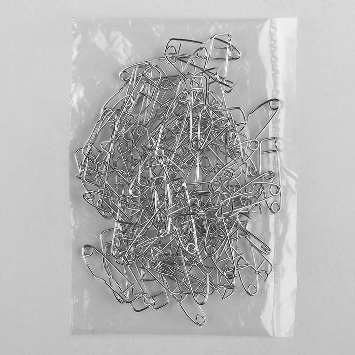 Булавка для значка, 25мм, цвет серебристый