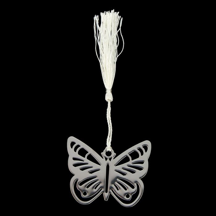 Сувенир металл закладка для книги/подвеска "Бабочка" 6х4,5 см