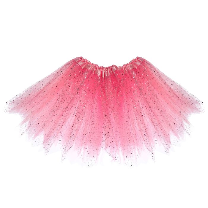Карнавальная юбка "Блеск", 3-х слойная 4-6 лет, цвет розовый