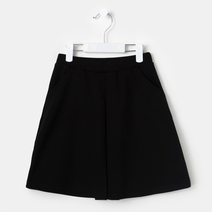 Юбка для девочек, рост 116-122 см, возраст 6 лет, цвет чёрный