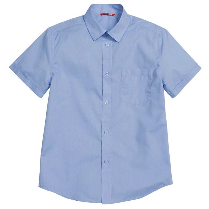 Сорочка для мальчиков, рост 158-164 см, возраст 13 лет, цвет голубой
