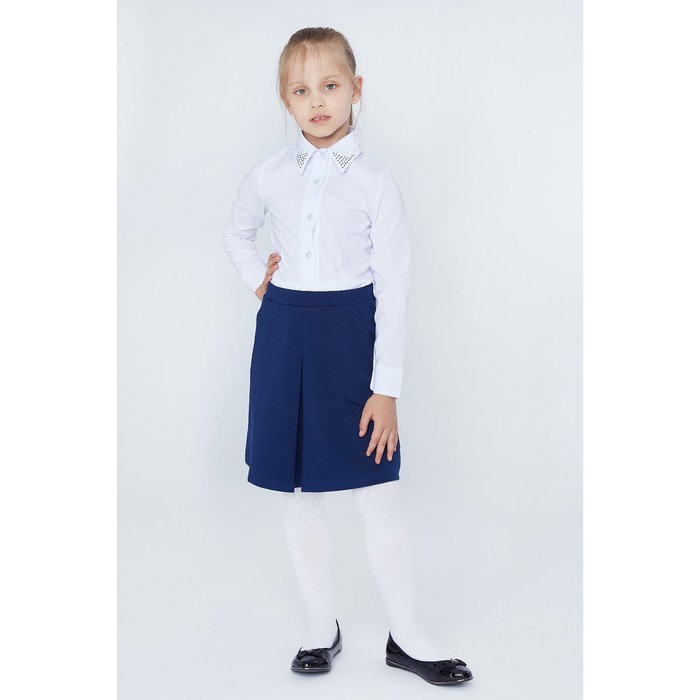 Юбка для девочек, рост 116-122 см, возраст 6 лет, цвет синий