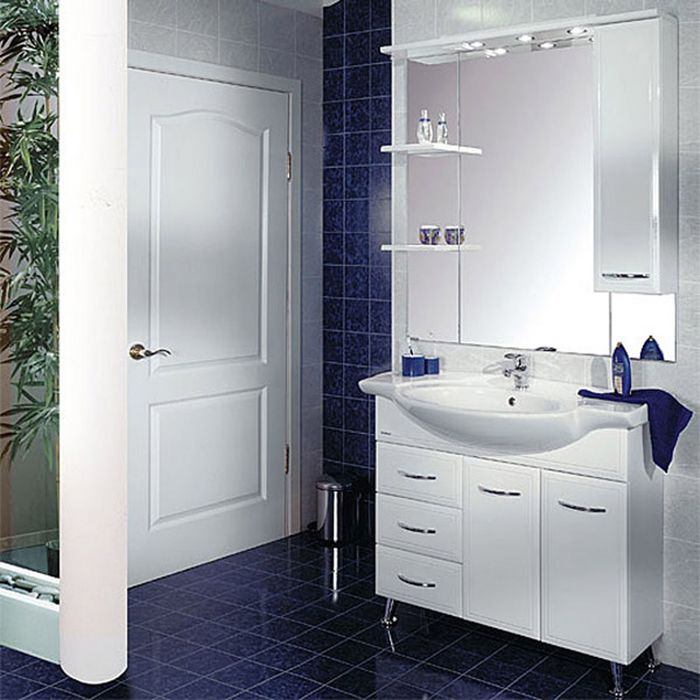 Зеркало Акватон со шкафом Эмили 105 1107*1050*178 левое