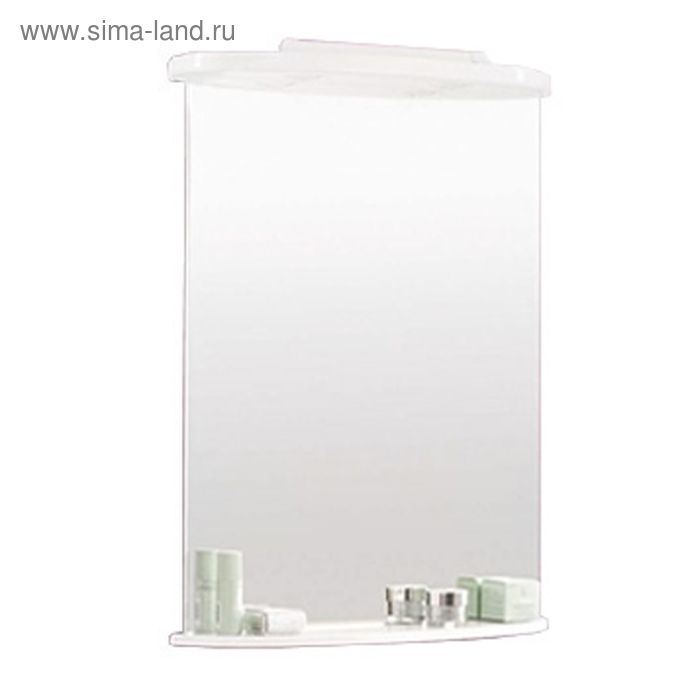 Зеркало-полка «Минима-65» Акватон, цвет белый зеркало 65х86 см белый глянец акватон минима 1a000502mn010