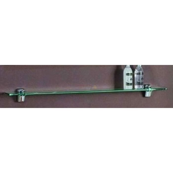 Полка стеклянная Акватон 100 серебристая